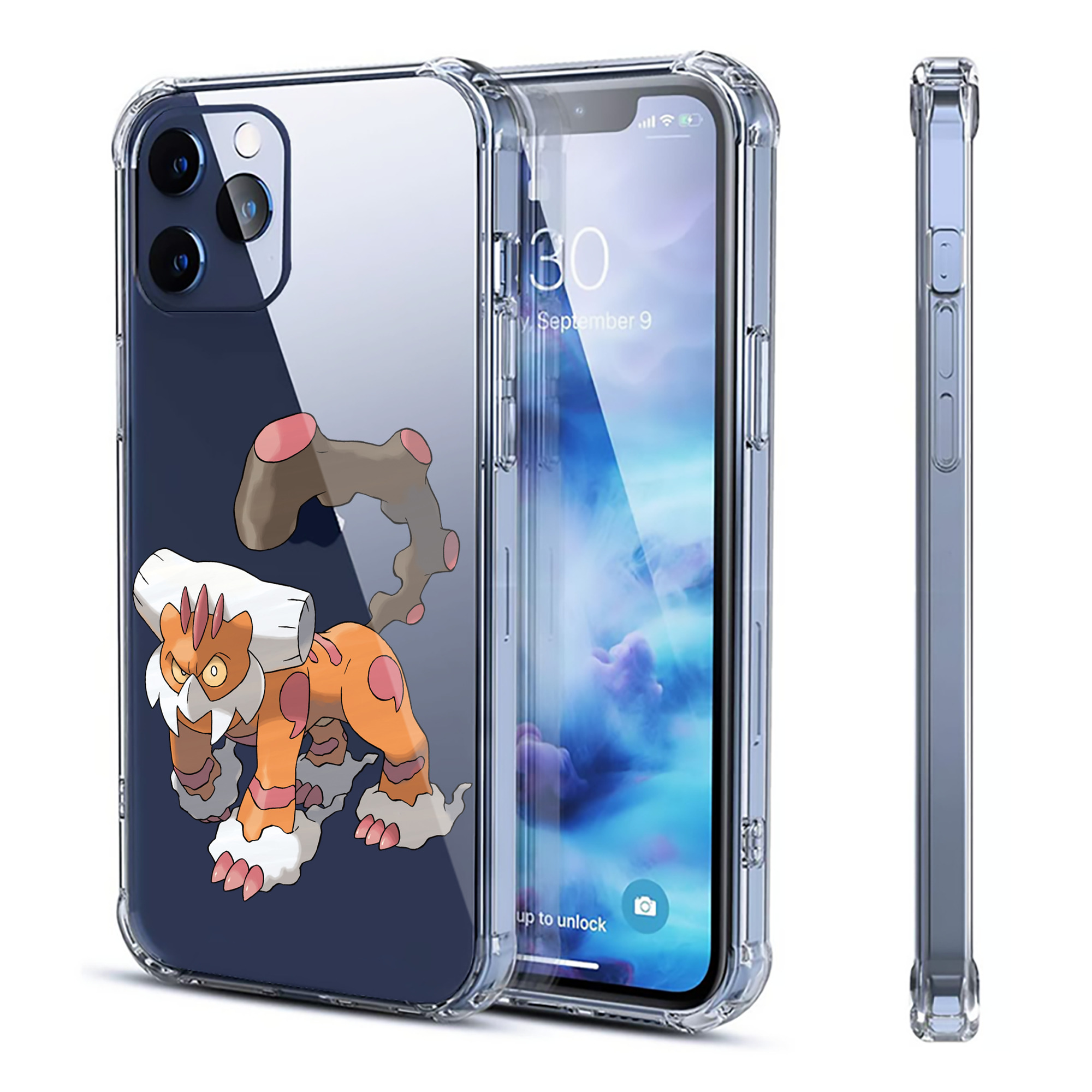 （画像用） ポケットモンスター Pokémon 【iPhone 12シリーズ対応】透明スマホケース（クリアソフトケース）